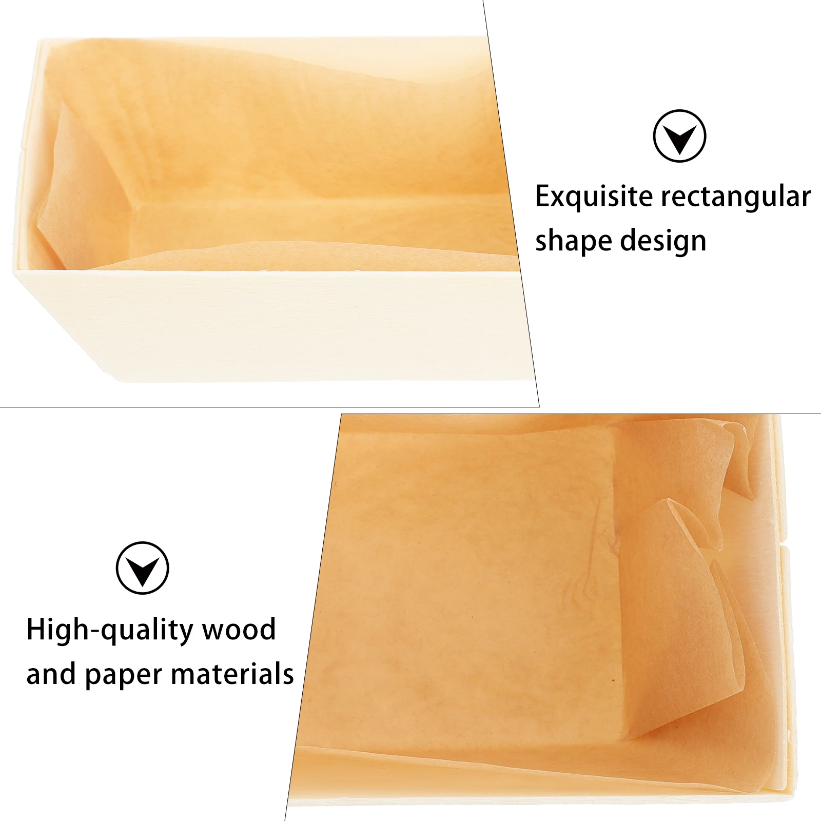 3pcs High Temperature Resistant Cake Mold Bread Mould Baking Brownie Loaf Pan Boxes Food Safe Microwave Steamer Use Wooden
3pcs High Temperature Resistant Cake Mold Bread Mould Baking Brownie Loaf Pan Boxes Food Safe Microwave Steamer Use Wooden