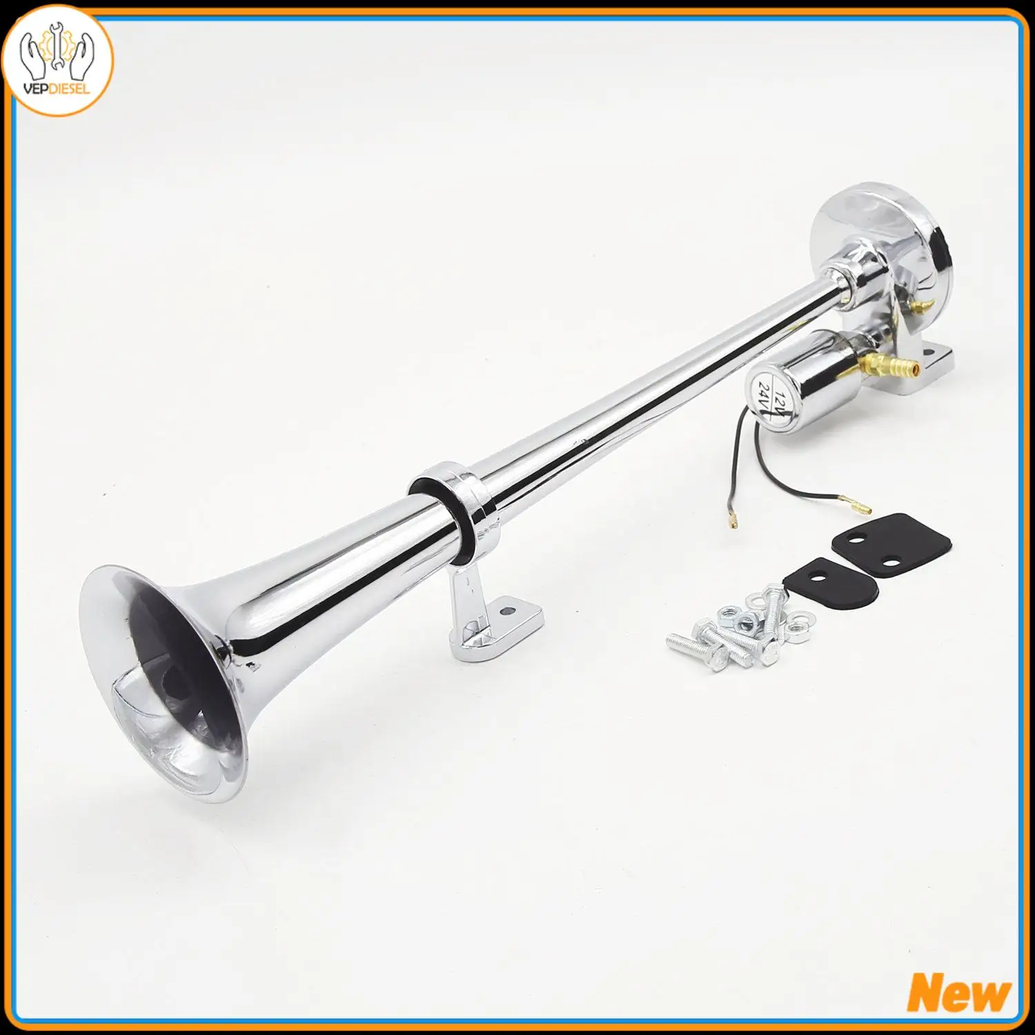 12/24 В 135 дБ поезд воздушный звуковой сигнал труба хромированный громкий звук для грузовиков автомобильные рожки аксессуары 
12/24 В 135 дБ поезд воздушный звуковой сигнал труба хромированный громкий звук для грузовиков автомобильные рожки аксессуары