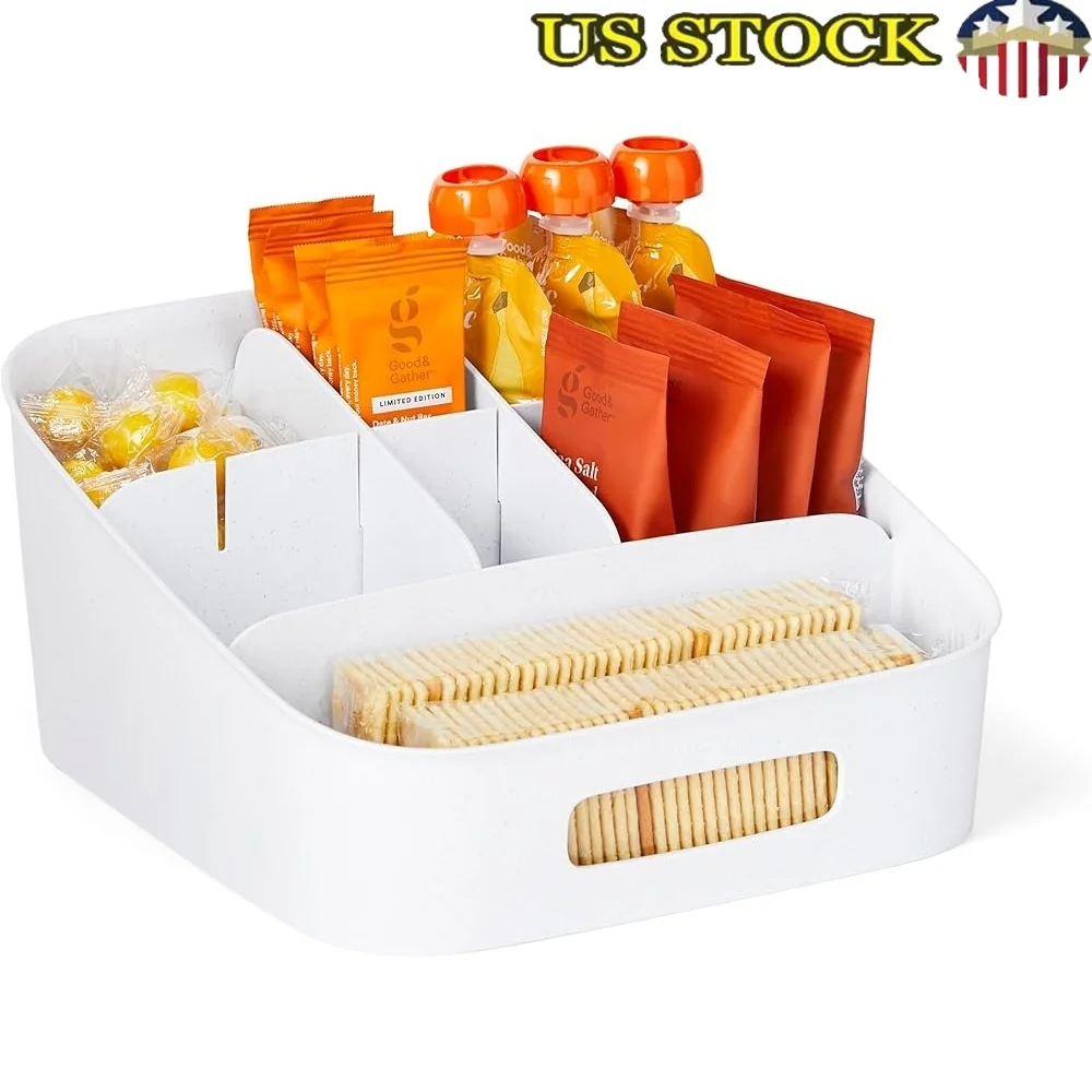 Adjustable Snack Bin BPA-Free Storage Basket with Dividers Kitchen Pantry Organizer Easy Carry Quick Setup Three Tier Design
Adjustable Snack Bin BPA-Free Storage Basket with Dividers Kitchen Pantry Organizer Easy Carry Quick Setup Three Tier Design