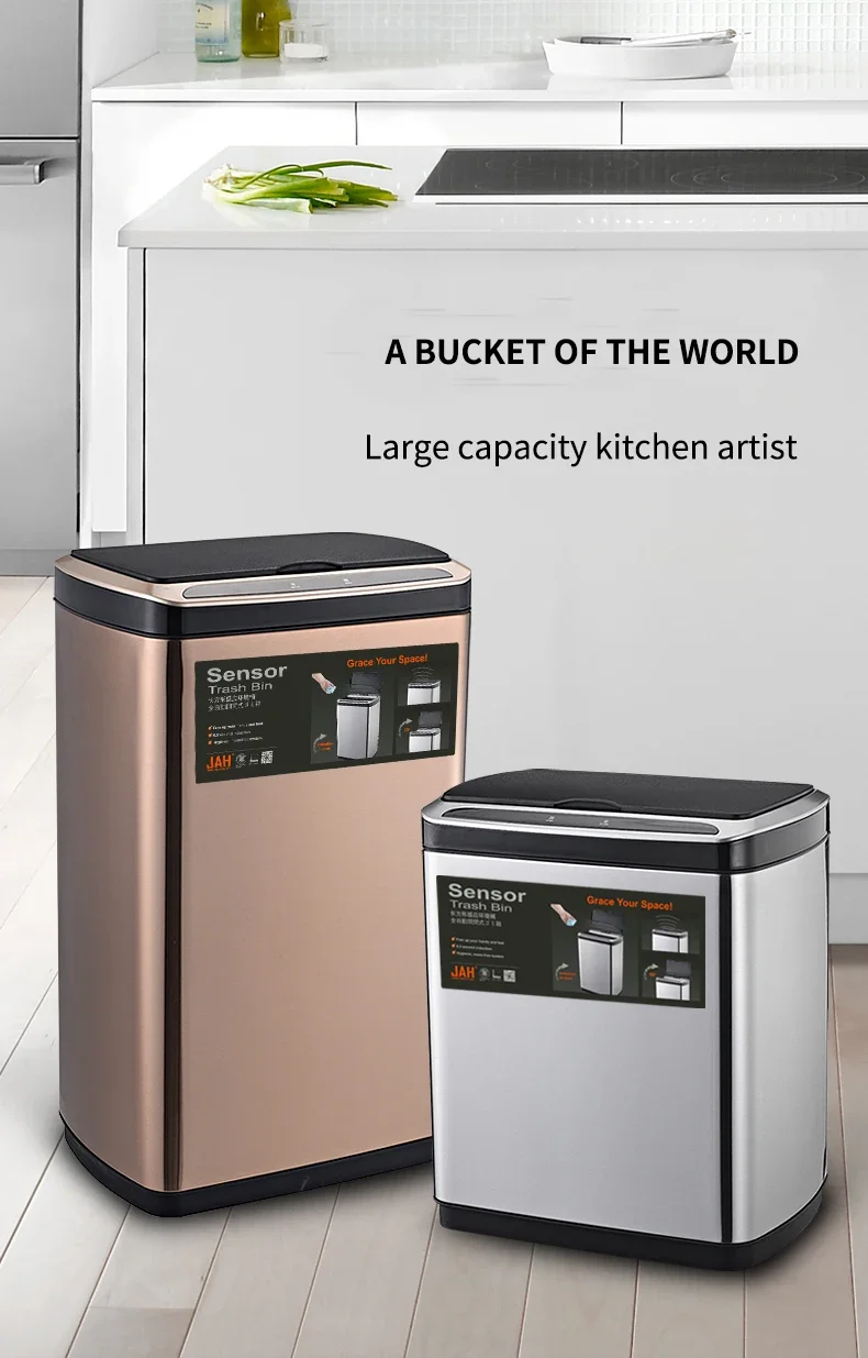20L/30L Trash Can Stainles Steel Smart Sensor Trash Bin kitchen Large Garbage Bin With Lid Living Room Bathroom Garbage Can
20L/30L Trash Can Stainles Steel Smart Sensor Trash Bin kitchen Large Garbage Bin With Lid Living Room Bathroom Garbage Can