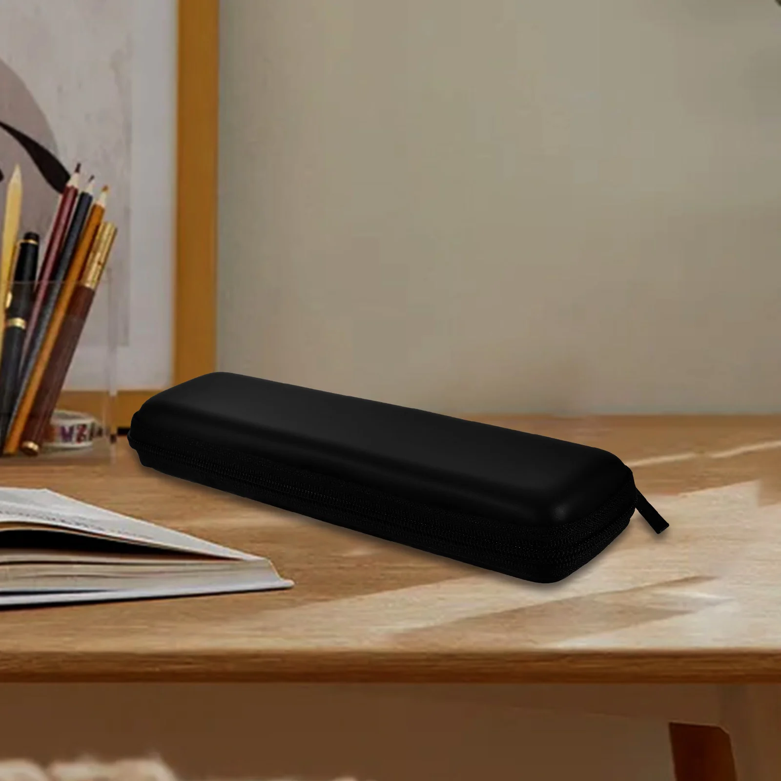 Black Hard Pencil Case EVA Hard Shell Pen Case Holder for Executive Fountain Pen and Stylus Touch Pen
Black Hard Pencil Case EVA Hard Shell Pen Case Holder for Executive Fountain Pen and Stylus Touch Pen