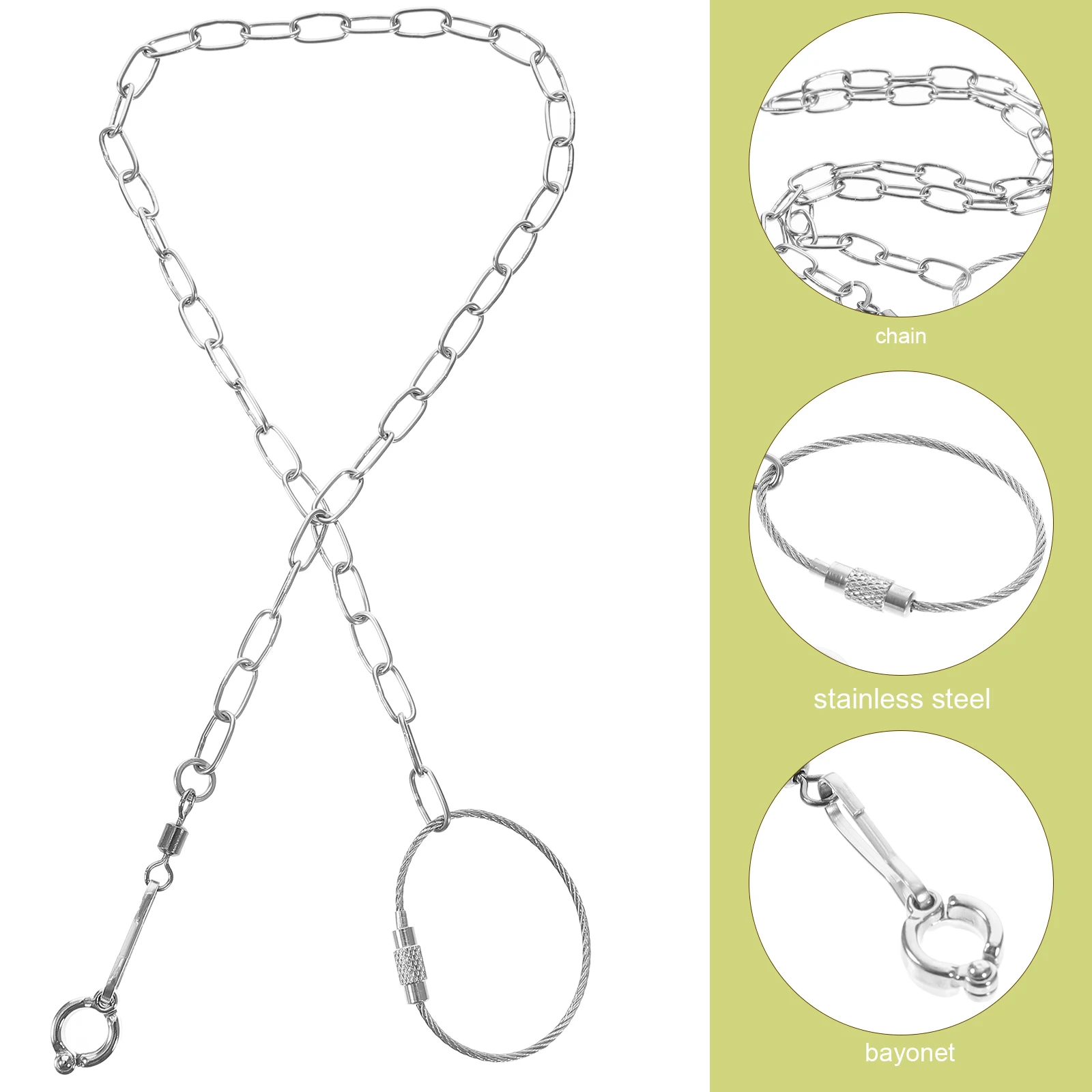 Stainless Steel Bird Chain Parrot Accessory Adjustable Birds Harness Foot Leash Anklet Cockatiel Pet
Stainless Steel Bird Chain Parrot Accessory Adjustable Birds Harness Foot Leash Anklet Cockatiel Pet