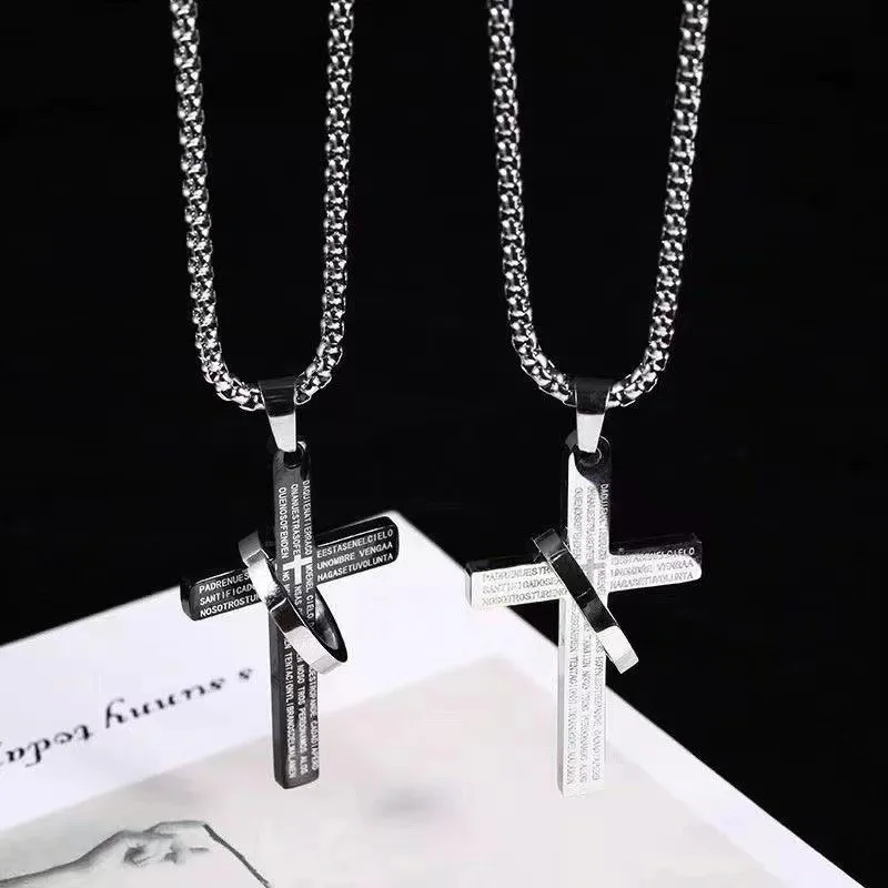 316l Stainless Steel Geometric Jesus Cross With Circle Pendant Necklace For Women Clavicle Chain Choker Men Party Jewelry Gift
316l Stainless Steel Geometric Jesus Cross With Circle Pendant Necklace For Women Clavicle Chain Choker Men Party Jewelry Gift