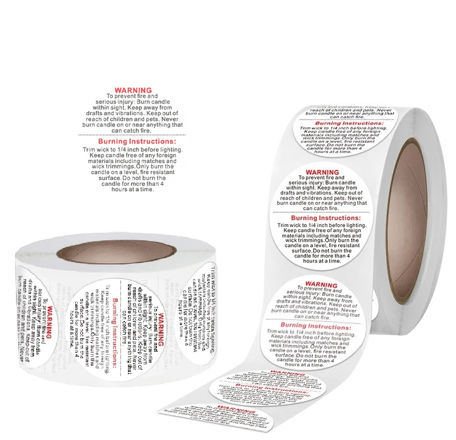 1000Pcs Candle Warning Labels Candle Safety Stickers Candle Making Supplies for DIY Candle Jars Container Scrapbooking
1000Pcs Candle Warning Labels Candle Safety Stickers Candle Making Supplies for DIY Candle Jars Container Scrapbooking