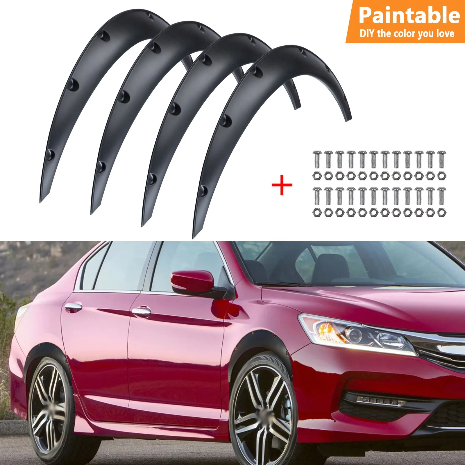 Matte Black 32" Fender Flares for Honda Accord 2002-2010 – Heavy Duty Wheel Arch Covers, 4PCS
Matte Black 32" Fender Flares for Honda Accord 2002-2010 – Heavy Duty Wheel Arch Covers, 4PCS