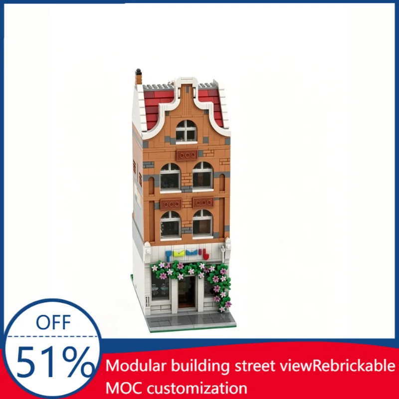 1903PCS Customize MOC Jimmy Optics Modular City Dutch Style Canal House Optician Shop Building Blocks Set Christmas Toys Gifts
1903PCS Customize MOC Jimmy Optics Modular City Dutch Style Canal House Optician Shop Building Blocks Set Christmas Toys Gifts