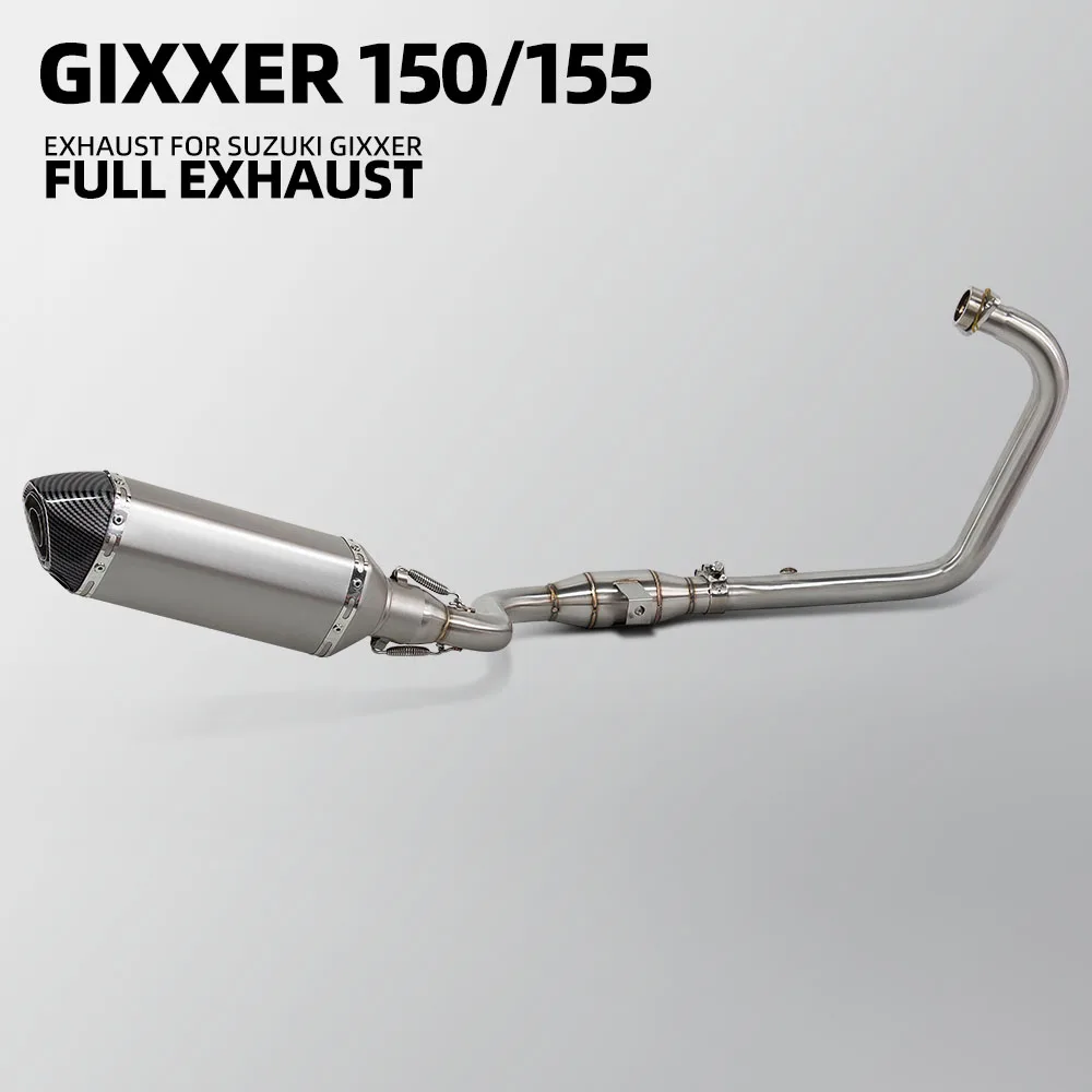 For Suzuki Gixxer 150 SF150 Gixxer 155 SF155 Motorcycle Exhaust full System Moto escape 370MM muffler street bike header pipe
For Suzuki Gixxer 150 SF150 Gixxer 155 SF155 Motorcycle Exhaust full System Moto escape 370MM muffler street bike header pipe