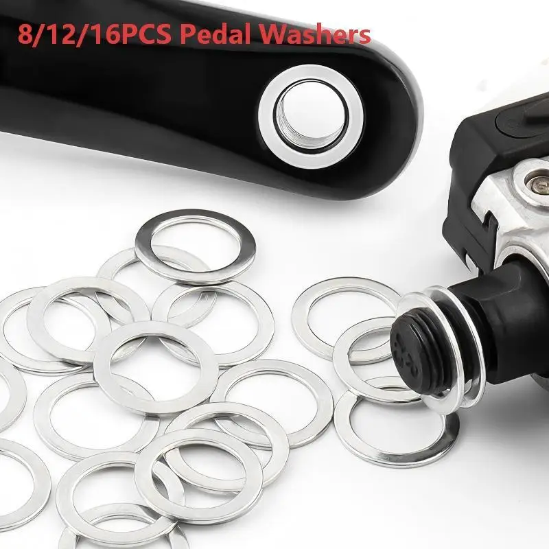 8/12/16Pcs Bicycle Pedal Washer Mountain Bike Pedal Gasket High Strength Metal Shim For Bike Cycling Repair Accessories
8/12/16Pcs Bicycle Pedal Washer Mountain Bike Pedal Gasket High Strength Metal Shim For Bike Cycling Repair Accessories