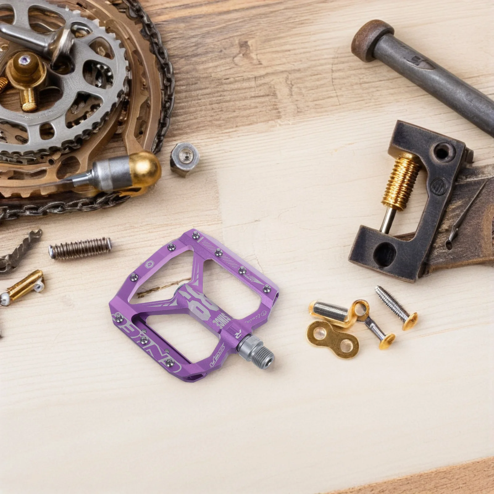 1 Pair Universal Mountain Purple Triple Layer Sealing Rings Non-Slip Platform Flat Pedal For Road Bike Urban Cycling Metal
1 Pair Universal Mountain Purple Triple Layer Sealing Rings Non-Slip Platform Flat Pedal For Road Bike Urban Cycling Metal