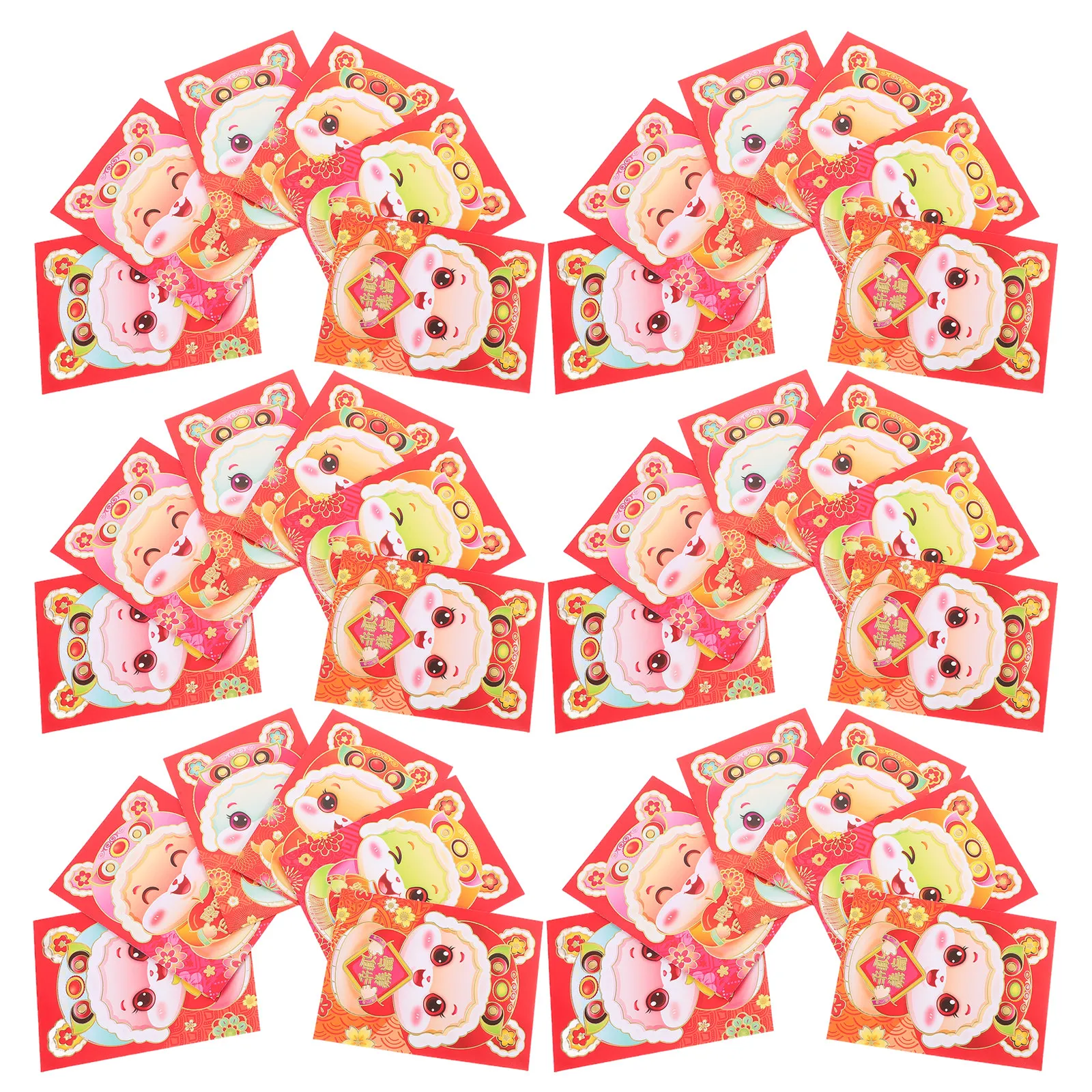 60Pcs Chinese Red Envelopes 2025 Year of Snake Hong Bao Lucky Money Envelopes Lunar New Year Wedding Birthday Party Favor
60Pcs Chinese Red Envelopes 2025 Year of Snake Hong Bao Lucky Money Envelopes Lunar New Year Wedding Birthday Party Favor