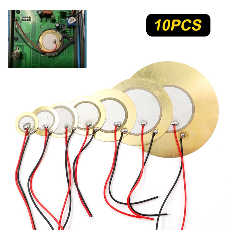 10pcs Metal For Audio Buzzer Piezoelectric Piezo Ceramic Wafer Plate Dia 12/15/18/20/27/35/50MM With Wire Buzzer Loudspeaker
10pcs Metal For Audio Buzzer Piezoelectric Piezo Ceramic Wafer Plate Dia 12/15/18/20/27/35/50MM With Wire Buzzer Loudspeaker
