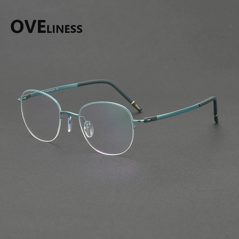 2027 Pure Titanium Glasses Frame Men Brand Design Semi-Rimless Round Eyeglasses Ultralight Japanese High-end Half-Rim Eyewear
2027 Pure Titanium Glasses Frame Men Brand Design Semi-Rimless Round Eyeglasses Ultralight Japanese High-end Half-Rim Eyewear