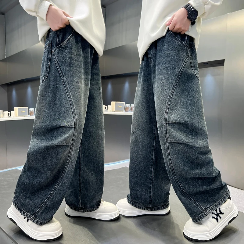 Trendy Harajuku Retro Children's Jeans Boy Autumn Hip-Hop Streetwear Gothic Casual Denim Pants School Kids Vintage Jeans Trouser
Trendy Harajuku Retro Children's Jeans Boy Autumn Hip-Hop Streetwear Gothic Casual Denim Pants School Kids Vintage Jeans Trouser