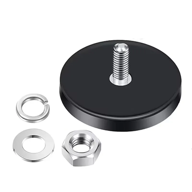 6/8pcs 43mm Rubber Coated Magnet Heavy Duty Base with Black Rubber Coating License Plate Magnet Super Strong M6 Thread
6/8pcs 43mm Rubber Coated Magnet Heavy Duty Base with Black Rubber Coating License Plate Magnet Super Strong M6 Thread