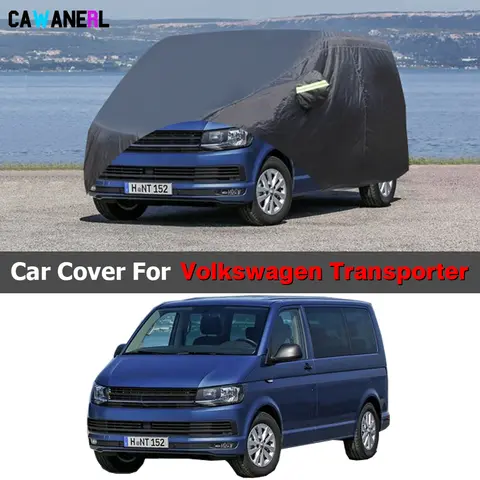 Car Cover Waterproof For VW Volkswagen Transporter T4 T5 T6 T7 1990-2023 MPV Outdoor Rain Sun Snow Wind Prevent Cover