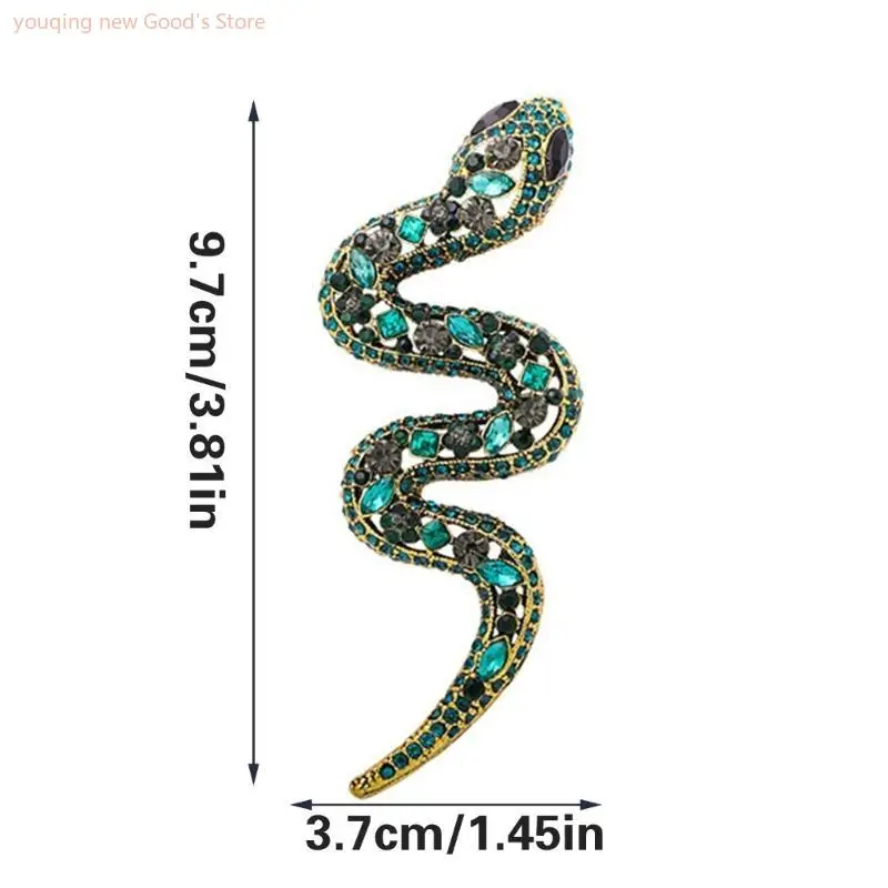 49ME Stylish Zodiacal Snake Brooch Unique Charm Scarf Pin Rhinestones Lapel Pin For Daily Use And Special Occasion Dinner Party
49ME Stylish Zodiacal Snake Brooch Unique Charm Scarf Pin Rhinestones Lapel Pin For Daily Use And Special Occasion Dinner Party
