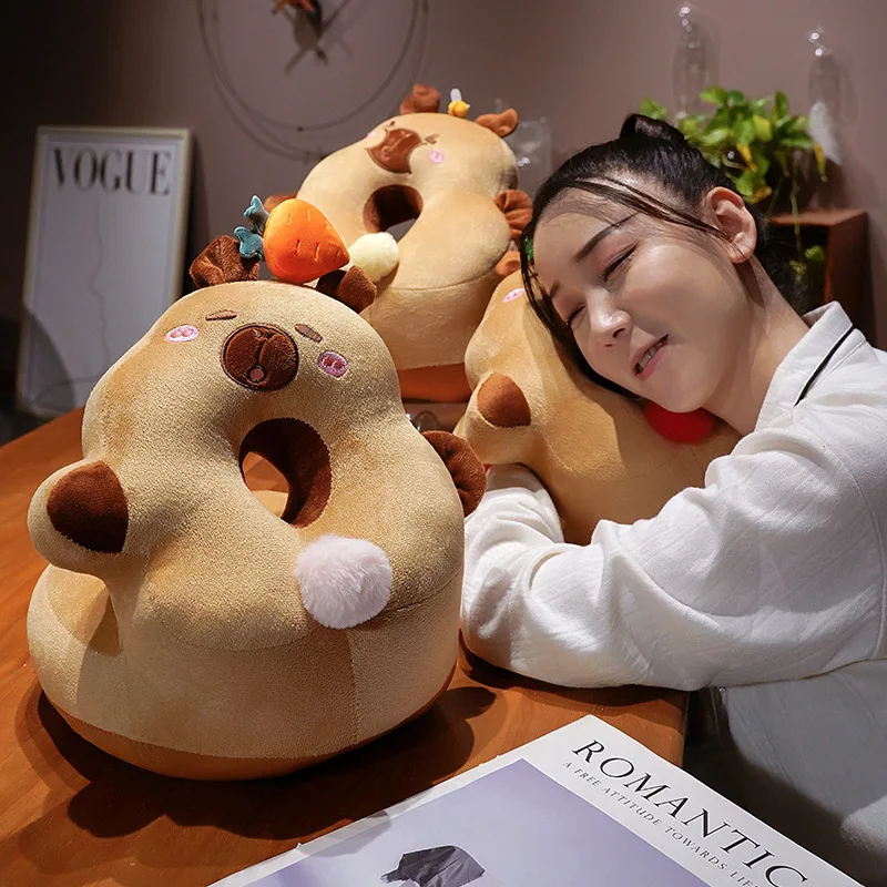 Soft Tilted Head Capybara Nap Pillow Non-Slip Bottom Machine Washable for Sofa Bed Office Premium Comfort Affordable Home Decor
Soft Tilted Head Capybara Nap Pillow Non-Slip Bottom Machine Washable for Sofa Bed Office Premium Comfort Affordable Home Decor