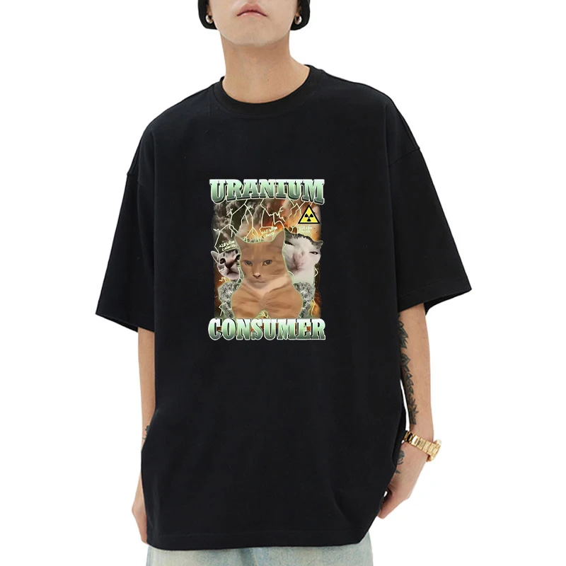 Fun cat printed short sleeve T-shirts Men Women cotton summer vintage casual T shirt harajuku Fashion plus size tops Unisex
Fun cat printed short sleeve T-shirts Men Women cotton summer vintage casual T shirt harajuku Fashion plus size tops Unisex