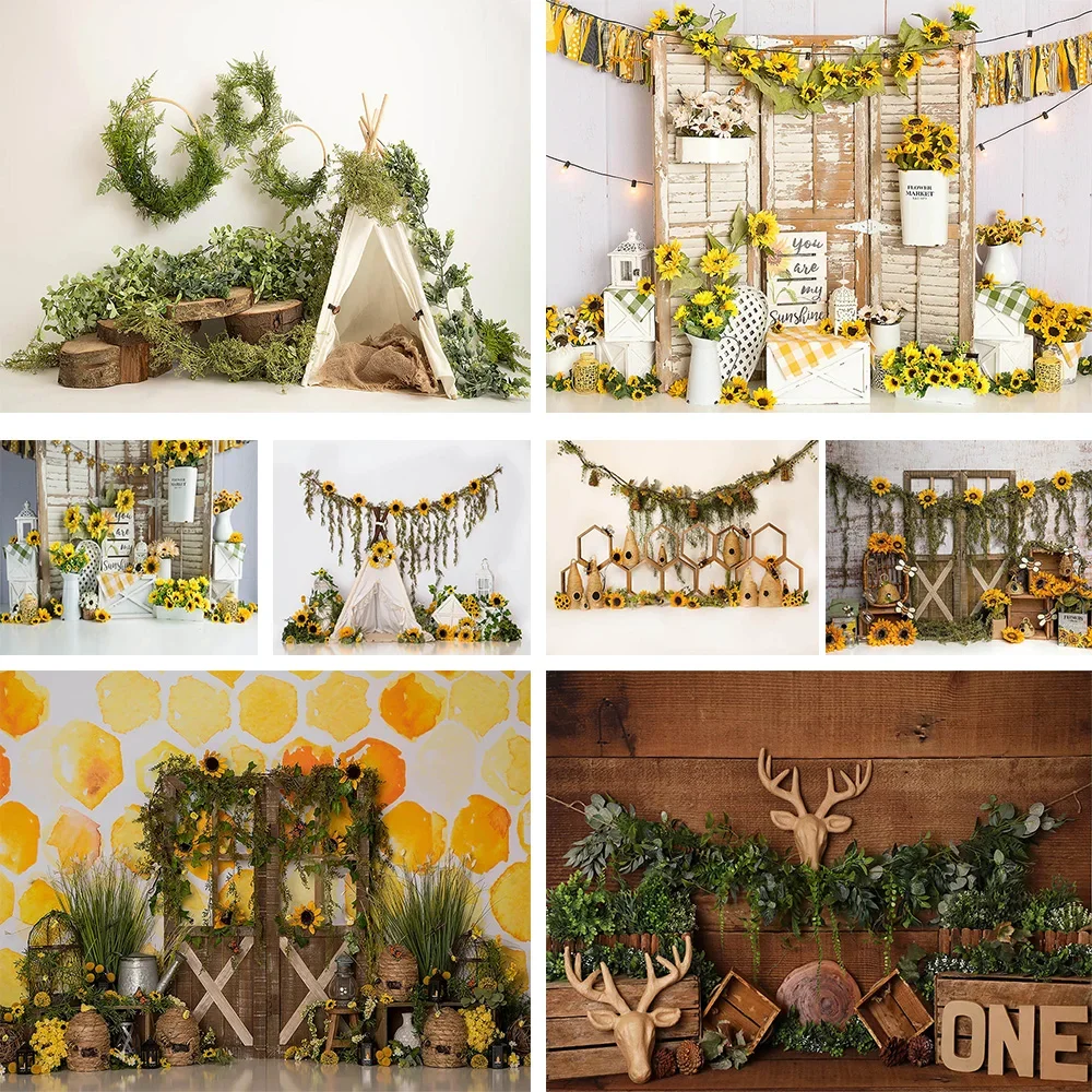 Spring Baby Cake Smash Studio Photographic Birthday Background Sunflower Flower Green Leaf Decor Backdrop Newborn Photozone Prop
Spring Baby Cake Smash Studio Photographic Birthday Background Sunflower Flower Green Leaf Decor Backdrop Newborn Photozone Prop