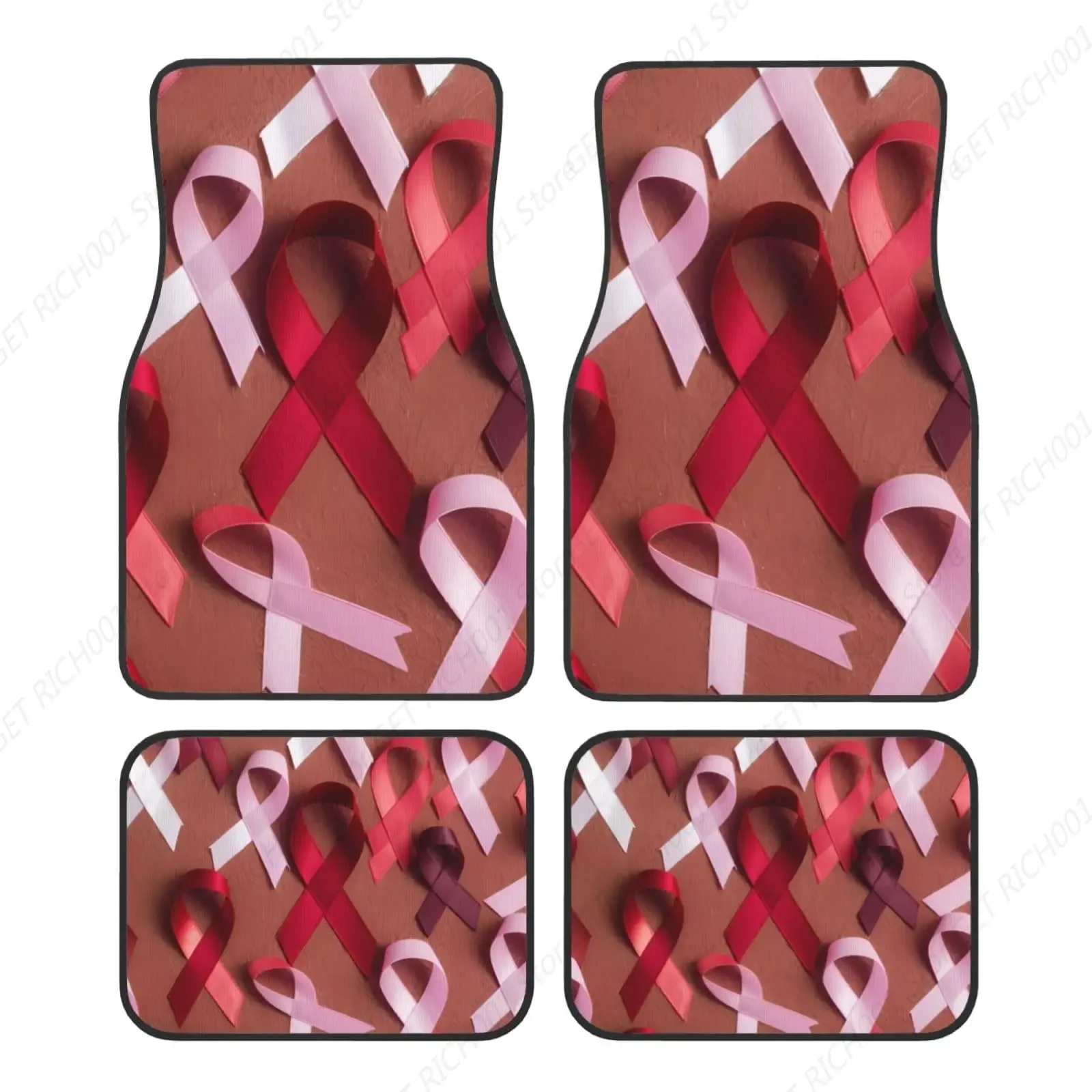 Breast Cancer Awareness Pink Ribbon Carpet Floor Mats for Cars, Auto Accessories Front Rear Car Floor Mats Car Floor Foot Mat
Breast Cancer Awareness Pink Ribbon Carpet Floor Mats for Cars, Auto Accessories Front Rear Car Floor Mats Car Floor Foot Mat