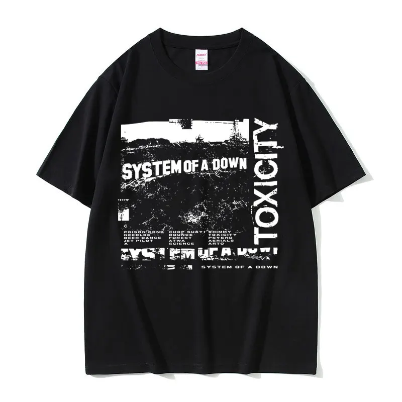 System of A Down Toxicity Album Graphic T Shirt Men Women Gothic Rock Oversized Streetwear Men's 90s Alternative Metal T-shirts
System of A Down Toxicity Album Graphic T Shirt Men Women Gothic Rock Oversized Streetwear Men's 90s Alternative Metal T-shirts