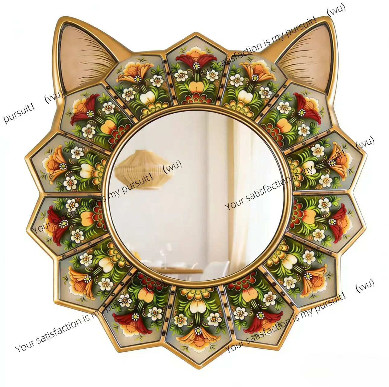 Creative Nordic style bedroom living room entrance wooden 2D retro wall decoration mirror pendant
Creative Nordic style bedroom living room entrance wooden 2D retro wall decoration mirror pendant