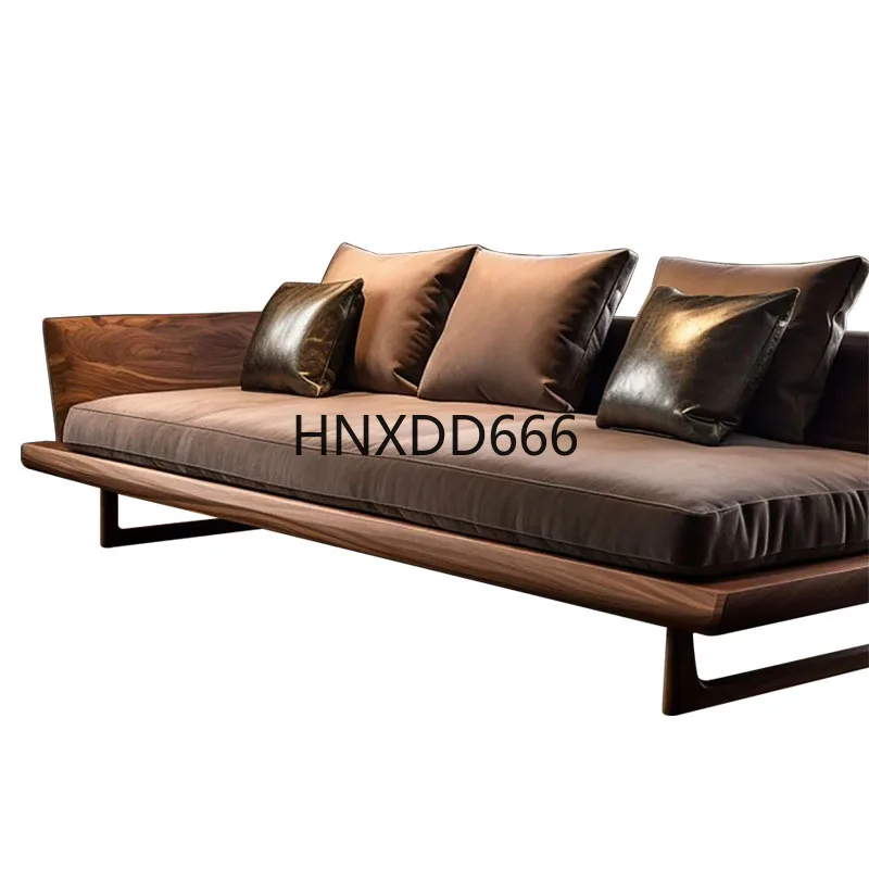 North American black walnut minimalist straight sofa minimalist light luxury solid wood fabric sofa
North American black walnut minimalist straight sofa minimalist light luxury solid wood fabric sofa