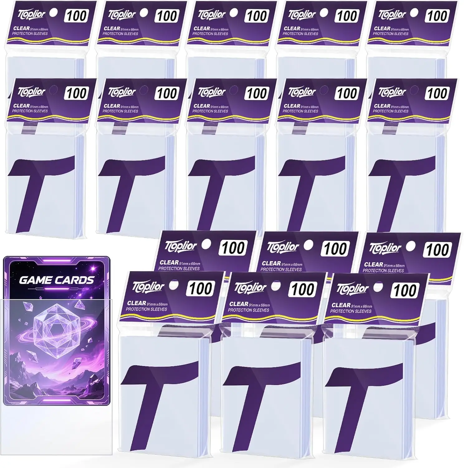 1600 Clear Card Sleeves for Trading Cards, MTG, Sports - Premium Protection
1600 Clear Card Sleeves for Trading Cards, MTG, Sports - Premium Protection