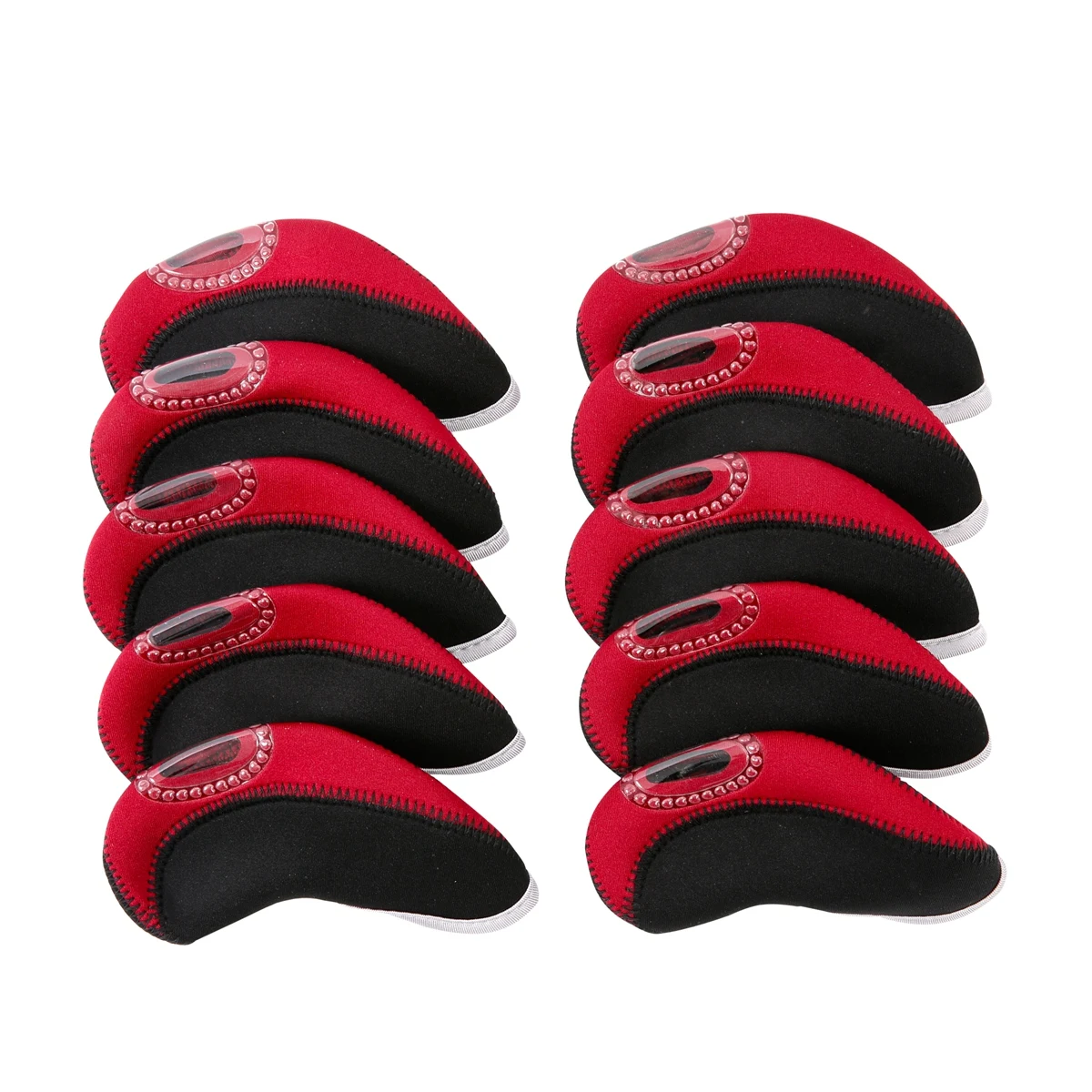 10 pcs Iron Head Covers Golf Club Covers Neoprene Water Resistant Putter Head Protectors Fit All Sizes With Numbers Lightweight
10 pcs Iron Head Covers Golf Club Covers Neoprene Water Resistant Putter Head Protectors Fit All Sizes With Numbers Lightweight