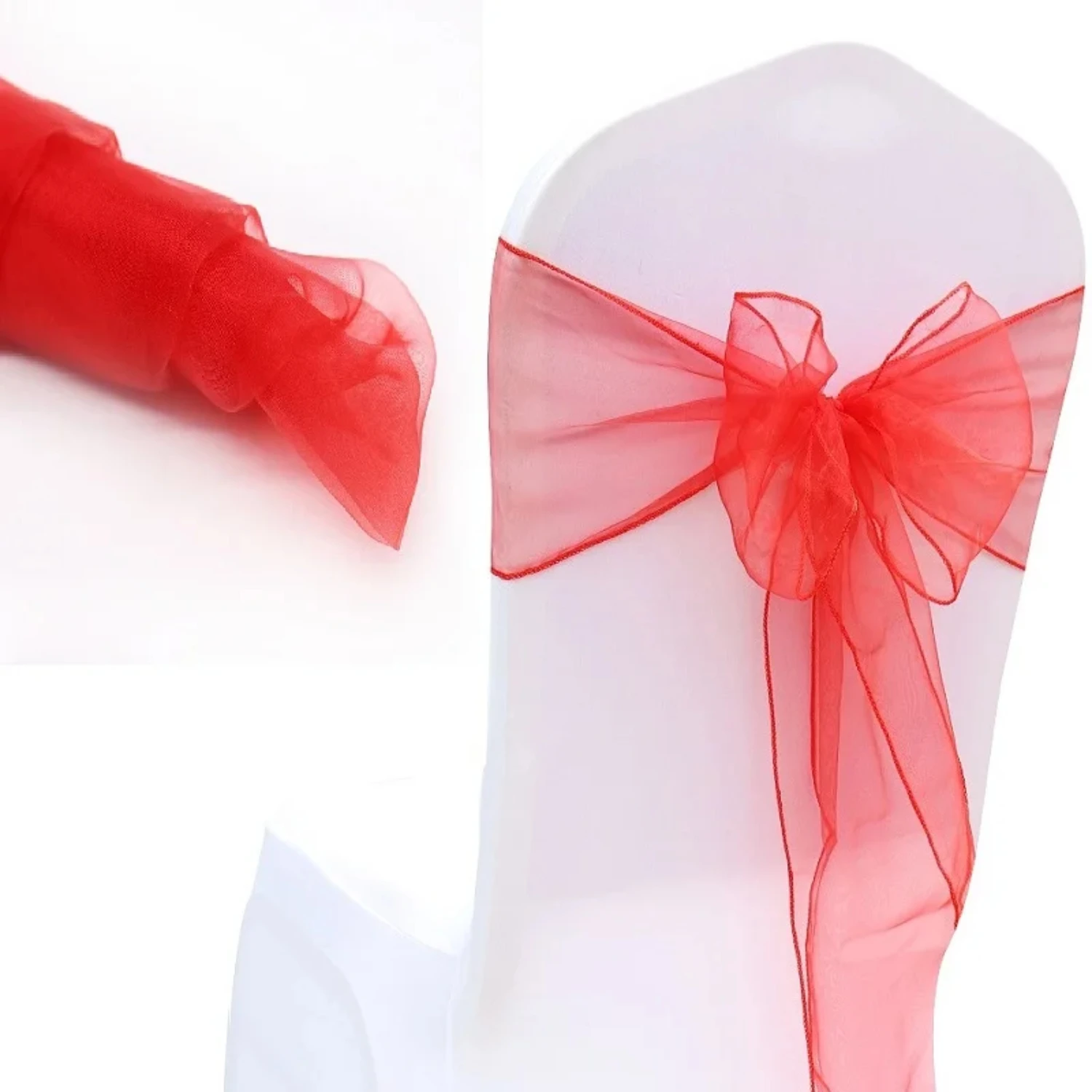 50pcs Organza Chair Cover Wedding Party Sashes Bow 18x275CM Wedding Chair Knots Ribbon Ties Party Hotel Banquet Decor
50pcs Organza Chair Cover Wedding Party Sashes Bow 18x275CM Wedding Chair Knots Ribbon Ties Party Hotel Banquet Decor