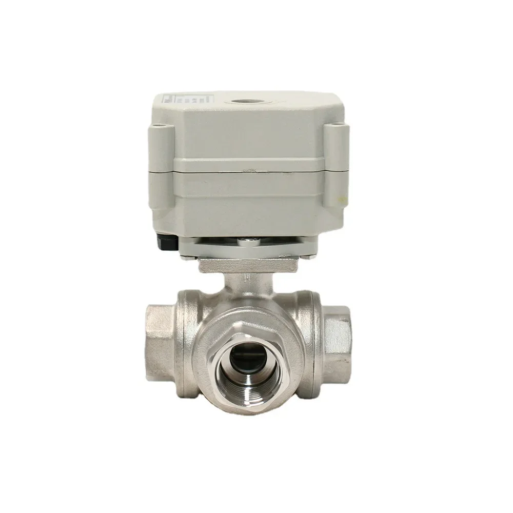 DN15 Stainless Steel Electric 3-Way Water Valve 1/2'' L/T Type For HVAC Water Automatic Control Water Heating Solar Wate
DN15 Stainless Steel Electric 3-Way Water Valve 1/2'' L/T Type For HVAC Water Automatic Control Water Heating Solar Wate