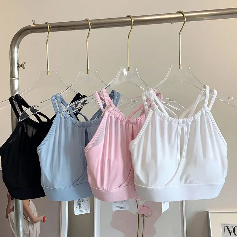 Sexy Halter Neck Gym Sport Bra Breathable Yoga Vest Shockproof Crop Top Fitness Push up Workout Top Women Sportswear
Sexy Halter Neck Gym Sport Bra Breathable Yoga Vest Shockproof Crop Top Fitness Push up Workout Top Women Sportswear