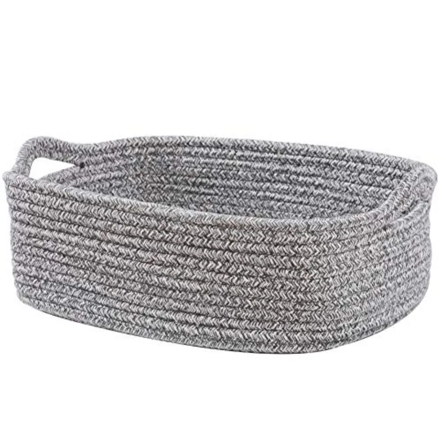 Woven Cotton Rope Storage Basket, Cube Changing Table Organizer for Closet Towels, Baby Nursery Bin, Small Dog Cat Toy Box, Gif
Woven Cotton Rope Storage Basket, Cube Changing Table Organizer for Closet Towels, Baby Nursery Bin, Small Dog Cat Toy Box, Gif