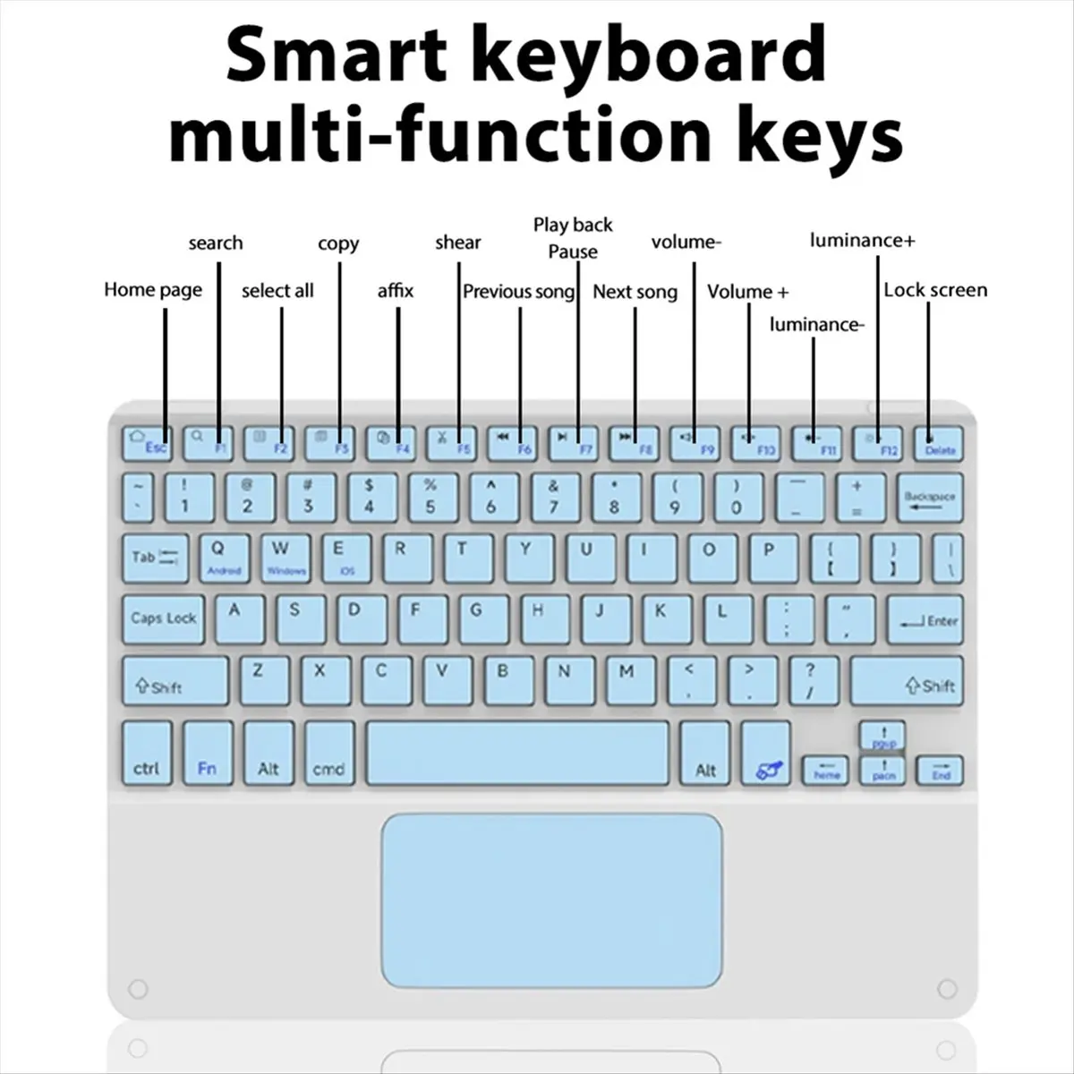 Superb- 10Inches Touchpad Bluetooth Keyboard and Wireless Mouse Combo Kit for Mobile Phones and Tablets
Superb- 10Inches Touchpad Bluetooth Keyboard and Wireless Mouse Combo Kit for Mobile Phones and Tablets