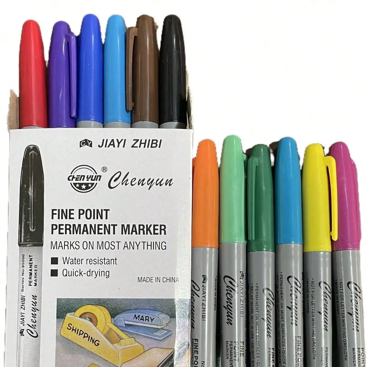 Colorful Permanent Marker Pens – 12pcs Fine Tip for Plastic, Wood, Metal & Glass, Office & School
Colorful Permanent Marker Pens – 12pcs Fine Tip for Plastic, Wood, Metal & Glass, Office & School