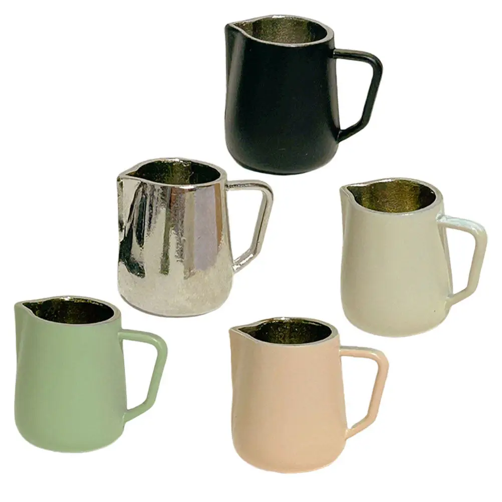 5Pcs Mini Coffee Cups Metal Miniature Milk Frothing Jugs Sturdy Tiny Coffee Mugs Ideal Mini House Layout Props Decoration
5Pcs Mini Coffee Cups Metal Miniature Milk Frothing Jugs Sturdy Tiny Coffee Mugs Ideal Mini House Layout Props Decoration