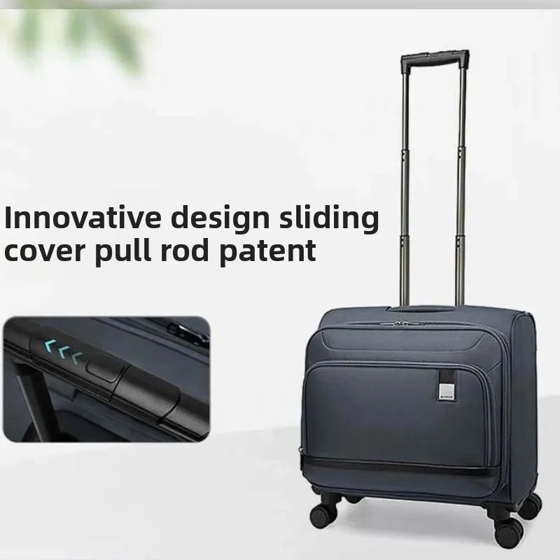 Tote suitcase 16-inch boarding case Oxford cloth trolley case 18-inch business aviation passenger case universal wheel
Tote suitcase 16-inch boarding case Oxford cloth trolley case 18-inch business aviation passenger case universal wheel