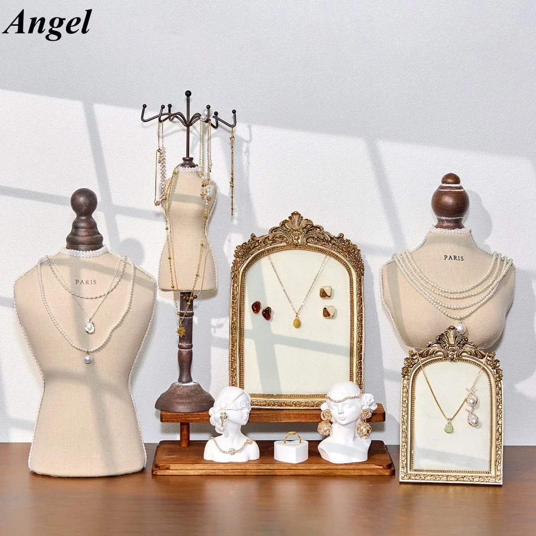 Vintage Mannequin Jewelry Display Stand with Velvet Finish, Elegant Bust Holder for Necklace Bracelet Ring, Boutique Photo Prop
Vintage Mannequin Jewelry Display Stand with Velvet Finish, Elegant Bust Holder for Necklace Bracelet Ring, Boutique Photo Prop