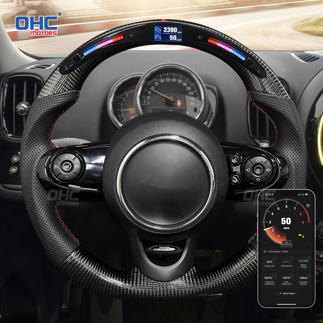 100% Real Carbon Fiber Galaxy Pro LED Performance Steering Wheel Customized for Mini R51 R52 R53 R54 R55 R56 R57 R58 R59 Mini
100% Real Carbon Fiber Galaxy Pro LED Performance Steering Wheel Customized for Mini R51 R52 R53 R54 R55 R56 R57 R58 R59 Mini