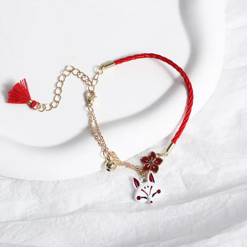 Flower Cartoon Animal Bracelet for Women Cute Lucky Bell Cherry Red Rope Bracelet Gifts for Family Lovers
Flower Cartoon Animal Bracelet for Women Cute Lucky Bell Cherry Red Rope Bracelet Gifts for Family Lovers