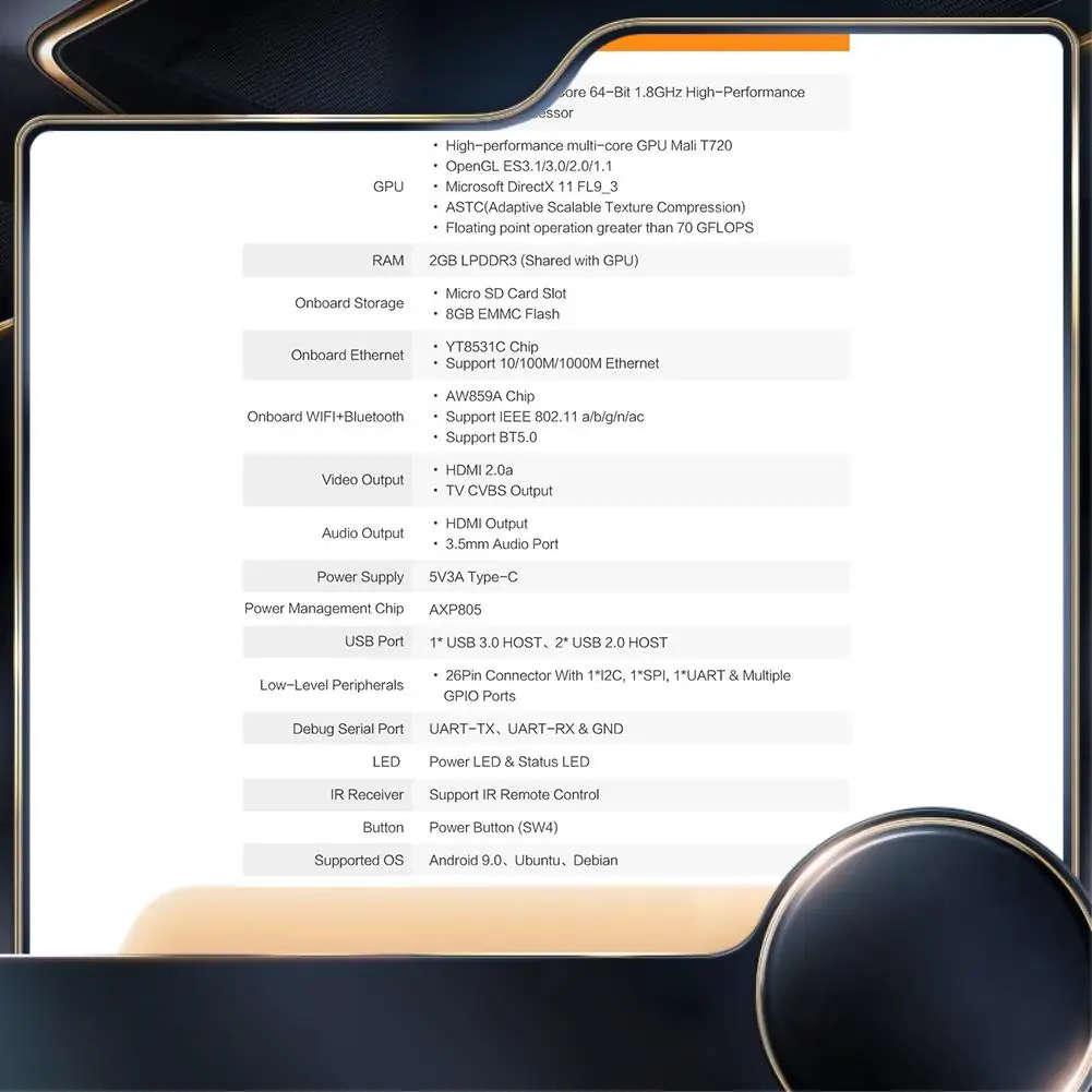 Для Orange Pi 3 LTS макетная плата 2G8G EMMC с + BT5.0, Allwinner H6 Soc, плата компьютера с открытым исходным кодом, замена Android-N34R
Для Orange Pi 3 LTS макетная плата 2G8G EMMC с + BT5.0, Allwinner H6 Soc, плата компьютера с открытым исходным кодом, замена Android-N34R