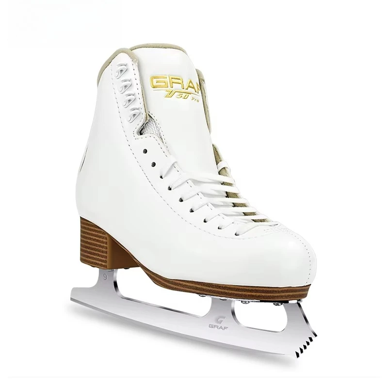 Winter White Leather High End Professional Adult Ice Speed Figure Skates
Winter White Leather High End Professional Adult Ice Speed Figure Skates