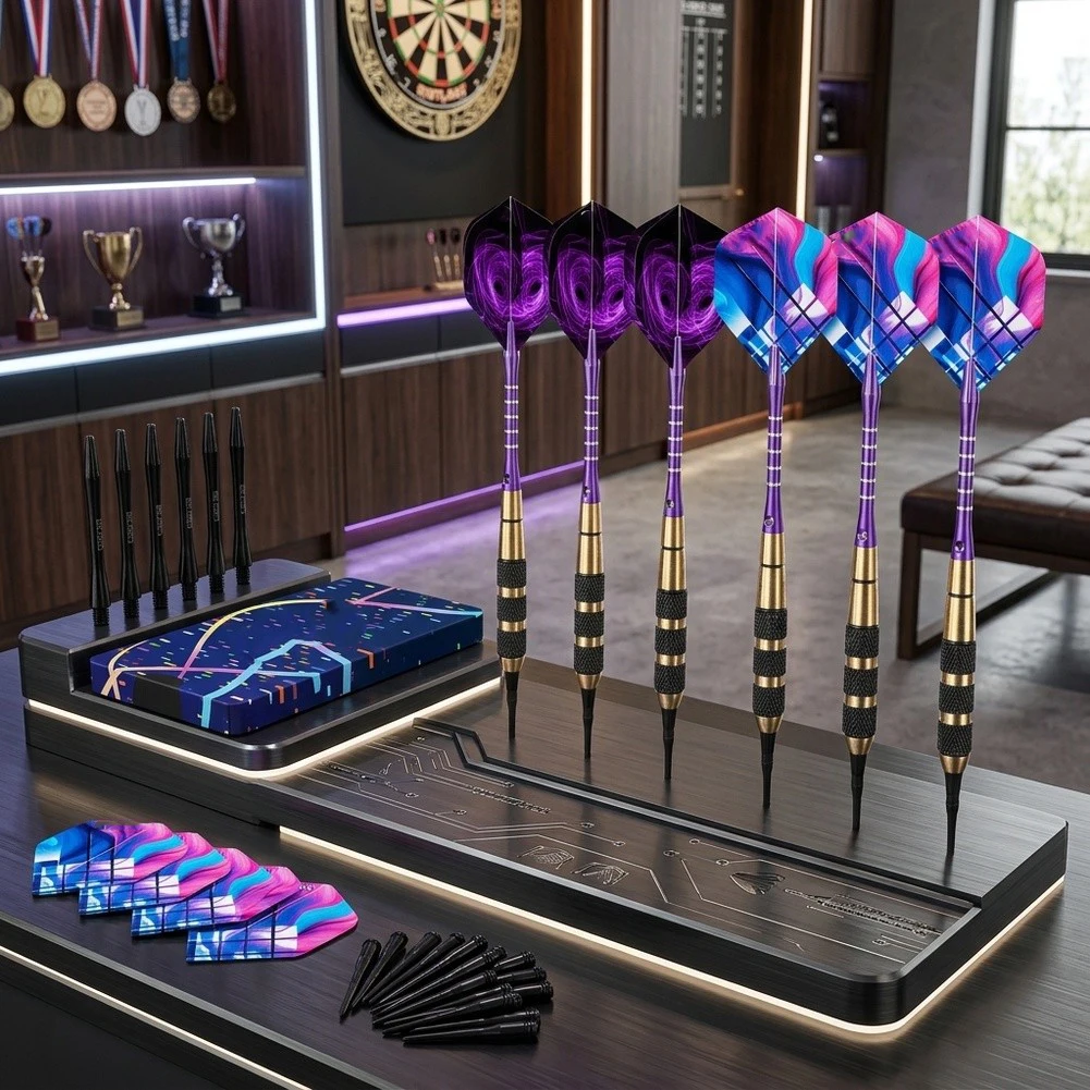 CyeeLife Soft Tip Darts Set 6/9/12pcs/pack Brass Barrels Plastic Tip Soft Electronic Darts Indoor Game Darts Accessories
CyeeLife Soft Tip Darts Set 6/9/12pcs/pack Brass Barrels Plastic Tip Soft Electronic Darts Indoor Game Darts Accessories