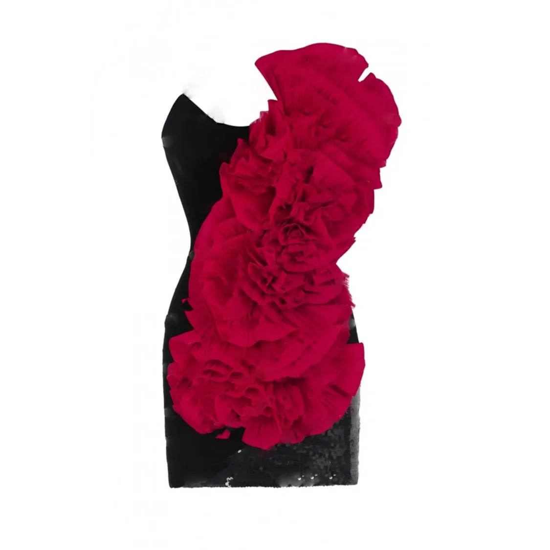 Fashion Women Dress Sexy Floral Tulle Ruffles Short Party Cocktail Dress Sequins Back Zip Pencil Gowns Mini Length Custom Made
Fashion Women Dress Sexy Floral Tulle Ruffles Short Party Cocktail Dress Sequins Back Zip Pencil Gowns Mini Length Custom Made