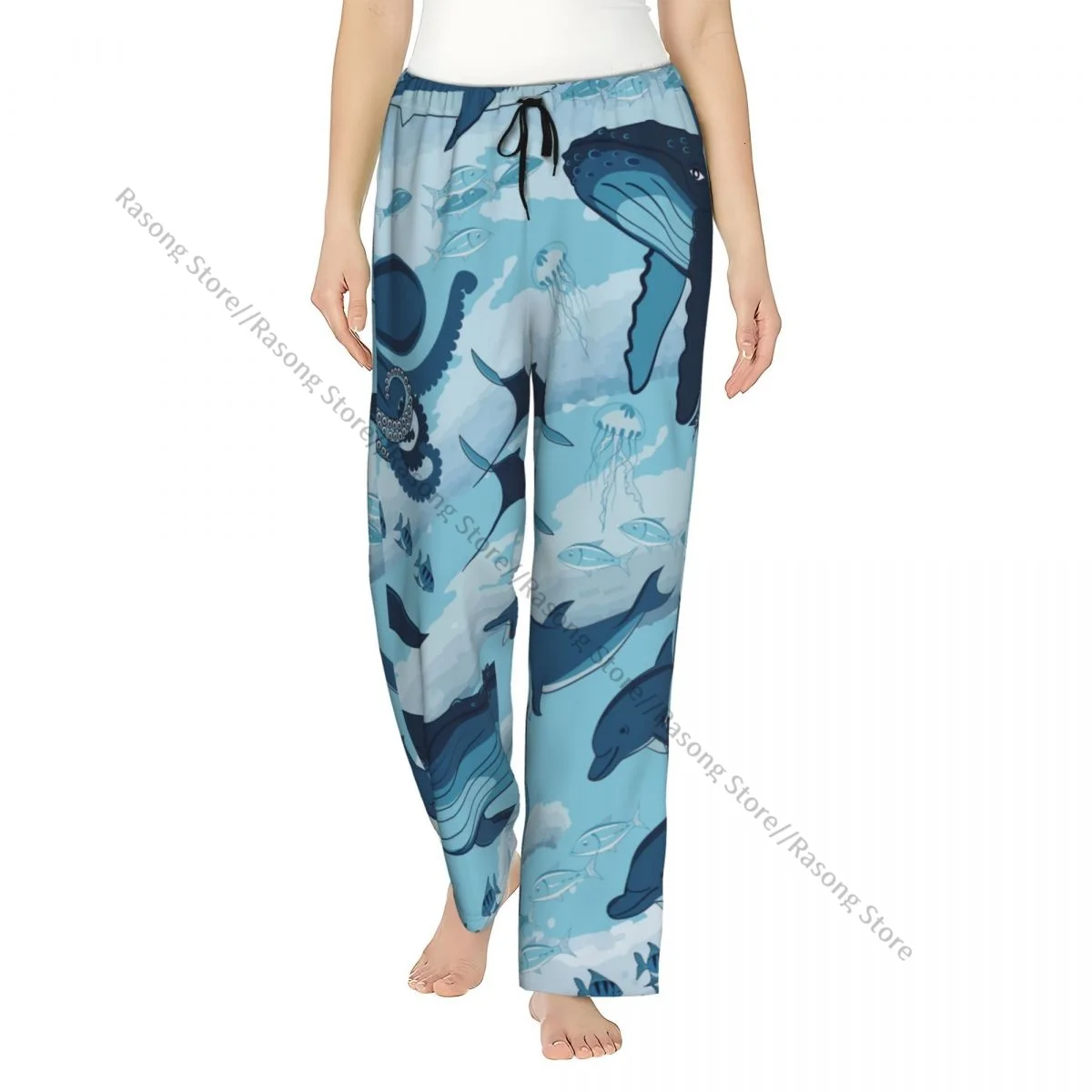 Women Flannel Lounge Pants Soft Blue Whales And Underwater Fishes Pajama Pants Winter Sleepwear
Women Flannel Lounge Pants Soft Blue Whales And Underwater Fishes Pajama Pants Winter Sleepwear