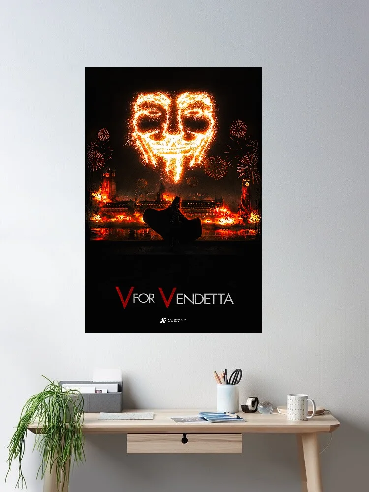 V for Vendetta Movie Art Print Canvas Poster, Living Room Decor, Home Wall Picture
V for Vendetta Movie Art Print Canvas Poster, Living Room Decor, Home Wall Picture