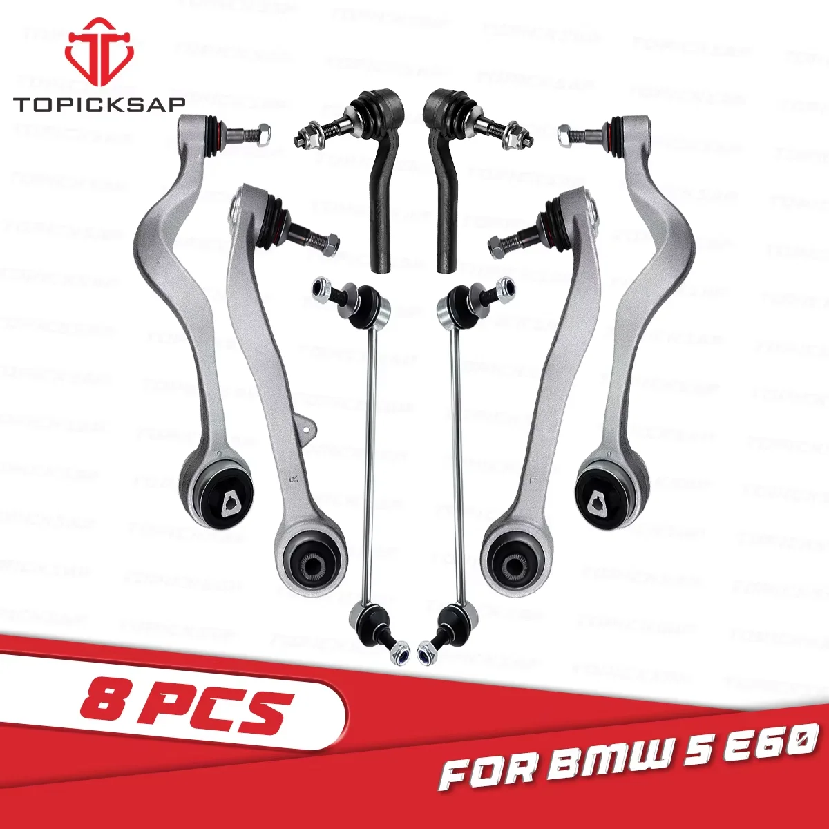 TOPICKSAP 8Pcs Suspension Front Lower Control Arms Ball Joints Tie Rod End Kits for BMW E60 525i 528i 545i 550i M5 2004 - 2010
TOPICKSAP 8Pcs Suspension Front Lower Control Arms Ball Joints Tie Rod End Kits for BMW E60 525i 528i 545i 550i M5 2004 - 2010