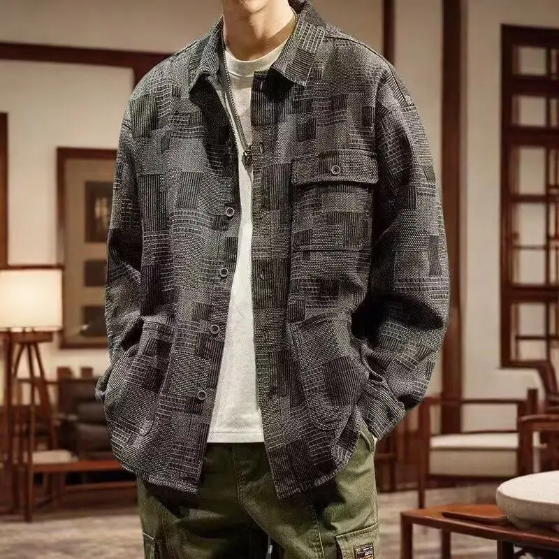 Loose Casual Men's irt New Sle Autumn Faion Versatile Outerwear Stand Fit Long Sve Color Collared High Elas...
Loose Casual Men's irt New Sle Autumn Faion Versatile Outerwear Stand Fit Long Sve Color Collared High Elas...