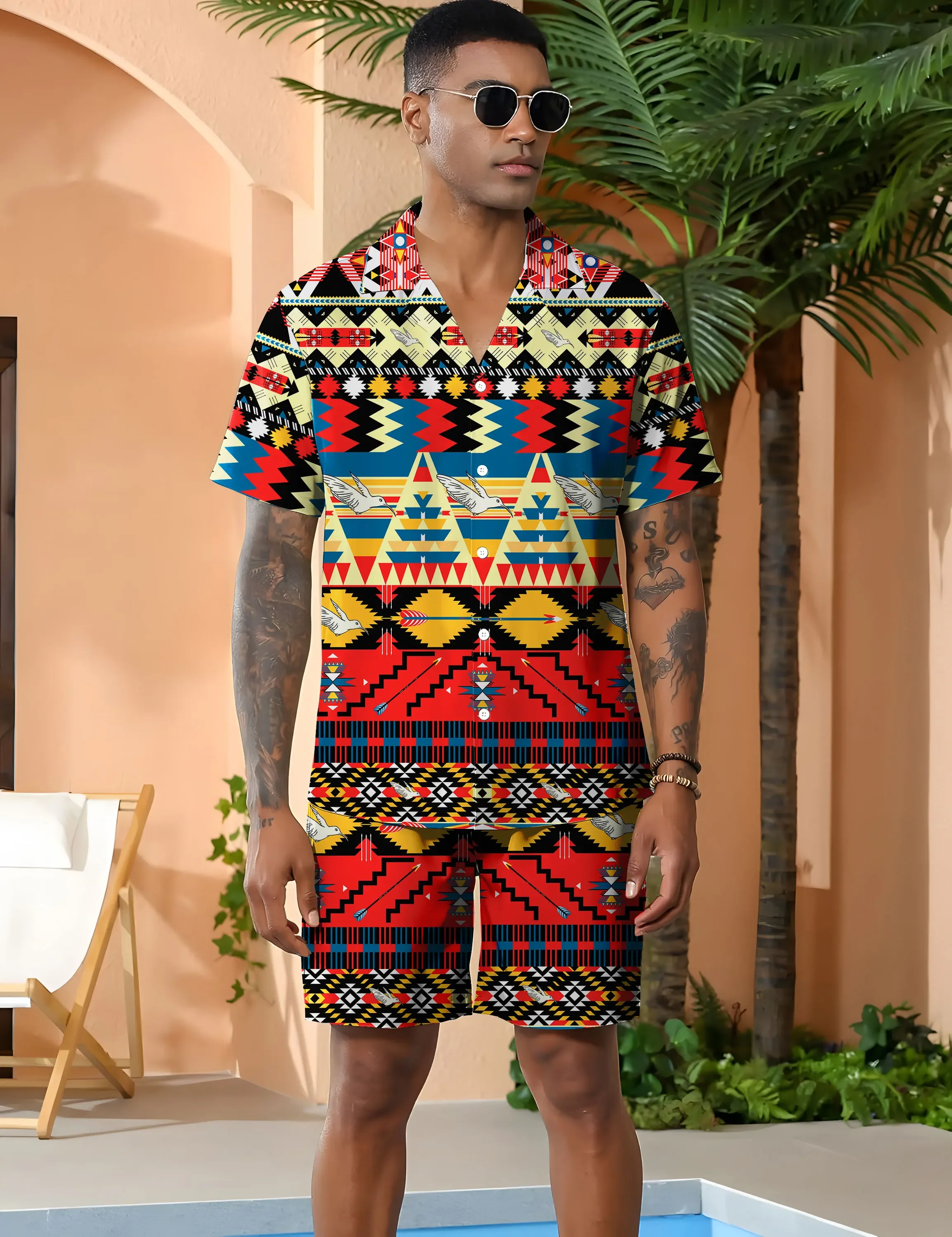 2025 Summer Men shirts sets casual Beach 3D printing personalized thin quick drying friendly men Hawaii short sleeved shorts set
2025 Summer Men shirts sets casual Beach 3D printing personalized thin quick drying friendly men Hawaii short sleeved shorts set