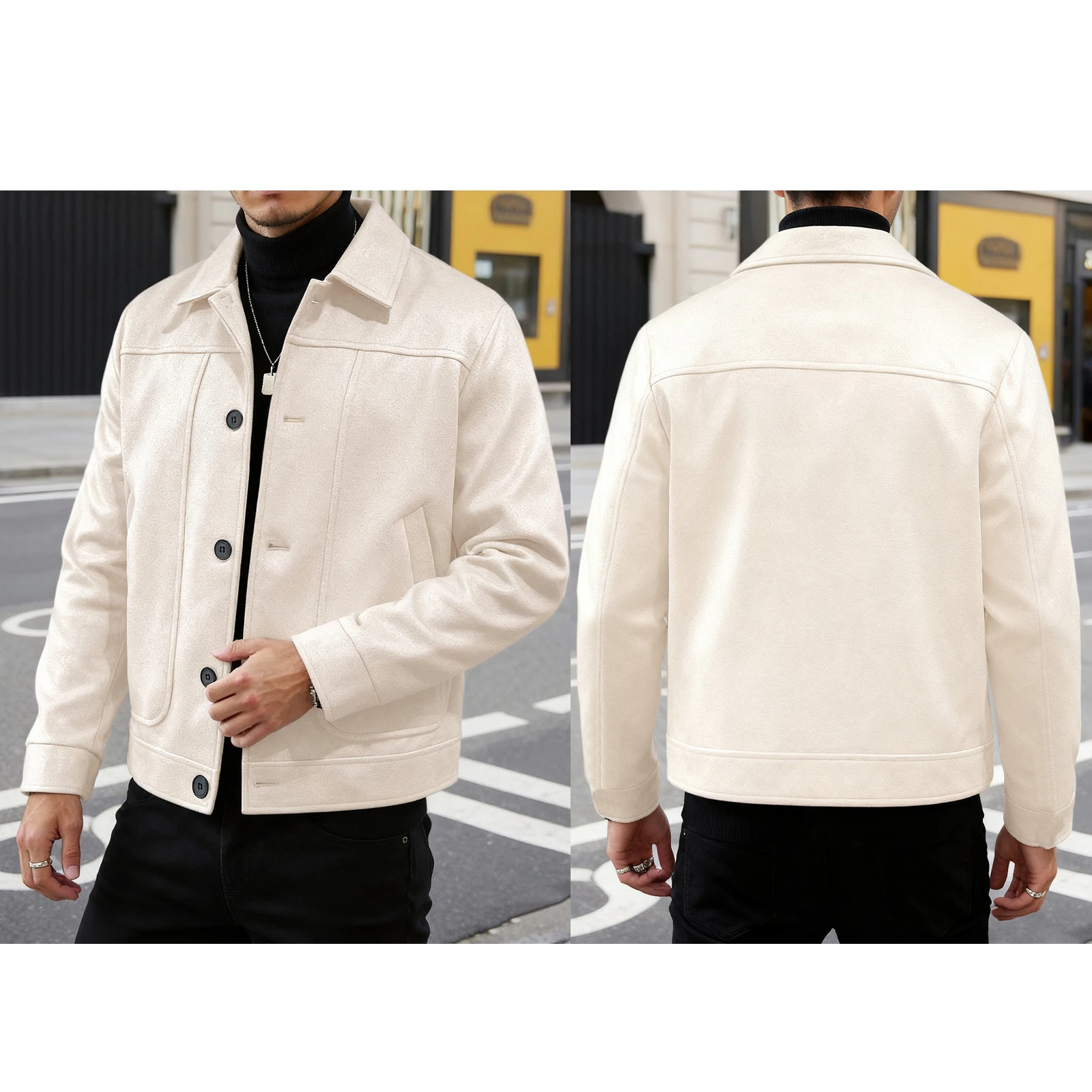 Men's Wool Jacket with Pocket 2026 Fashion Male Classic Solid Color Long Sleeve Lapel Autumn Winter Button Down Sporty Outerwear
Men's Wool Jacket with Pocket 2026 Fashion Male Classic Solid Color Long Sleeve Lapel Autumn Winter Button Down Sporty Outerwear